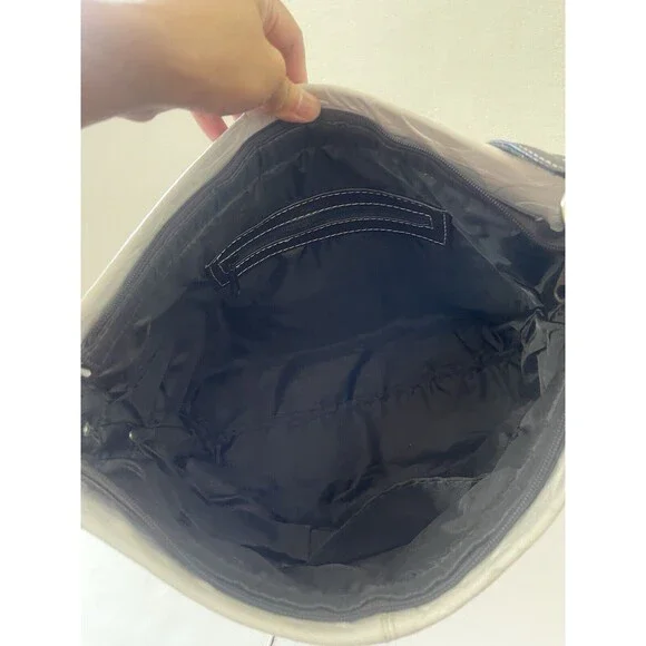 Coach Women’s White Shoulder Bag Dark Brown Strap Please Read - Picture 8 of 16